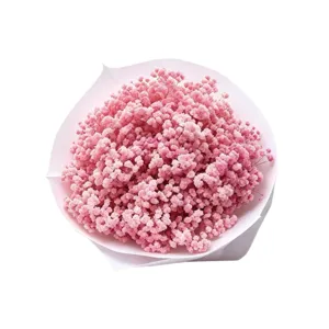 Pink Gypsophila Baby's Breath Dried Flower Bouquet For Wedding And Home Decoration