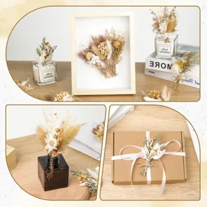 Mini dried flower bouquets set bohemian wedding table decor floral home decoration