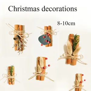 Christmas dried flower cinnamon bouquet rustic holiday home decor mini handmade craft 8-10cm