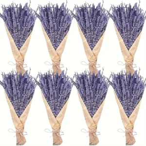 Natürlicher Trockenblumen Lavendel Strauß Rustikale Heimdekoration Aromatherapie Blumenarrangement