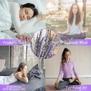 Natural dried lavender flowers bouquet for sleep, aromatherapy, and home relaxation decor.