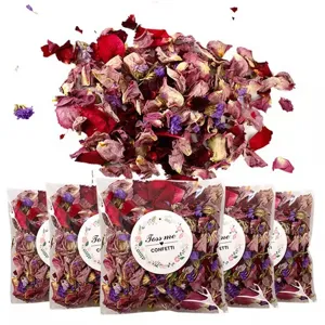 Natural dried flower petals confetti for wedding party and celebration decoration eco-friendly