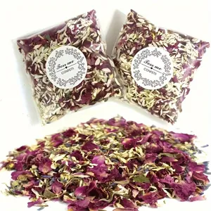 Natural biodegradable dried flower petals confetti for wedding party decoration wholesale supply