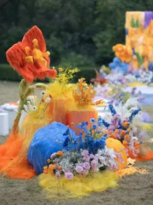 Colorful sisal raffia fiber filler for wedding event decoration gift box packaging display