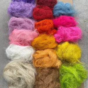 Colorful sisal packing filler grass for gift box packaging wedding decorative material.