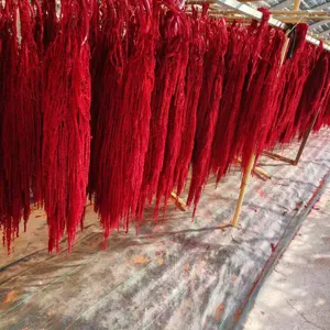 Red hanging amaranthus dried flowers preserved floral for wedding party holiday decor