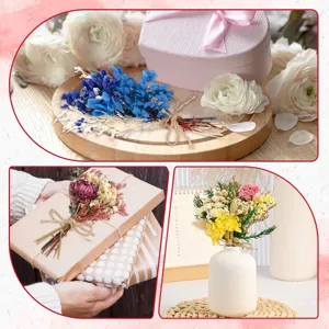 Mini dried flower bouquets set for bohemian wedding table decor and beautiful home decor.