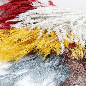 Colorful dried melaleuca flower bouquet for home decoration and floral arrangement.