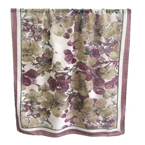 Sciarpa donna stampa floreale leggera moda lunga foulard primavera estate autunno elegante mantella