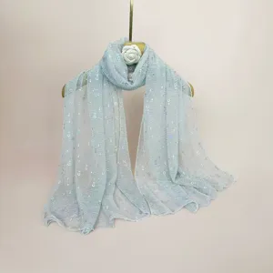 Women's fashion sequin scarf lightweight sparkling shawl elegant spring autumn headscarf wrap.