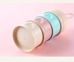 Dispensador de leche en polvo portátil para bebés caja de almacenamiento de aperitivos viaje
