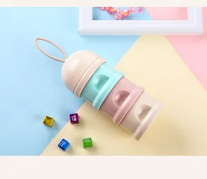 Contenedor portatil apilable de leche en polvo para bebe caja de almacenamiento de aperitivos