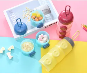 Dosatore latte in polvere neonato 3 strati simpatico maiale contenitore portatile