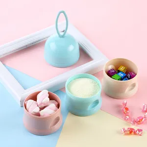 Draagbare baby melkpoeder doos en snack container multi-laag opbergpot voor onderweg.