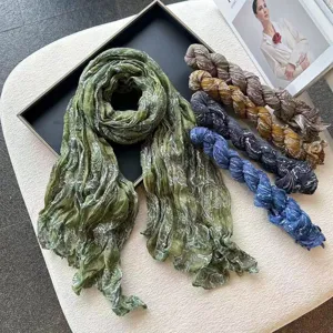 Women Fashion Long Scarf Autumn Winter Warm Viscose Paisley Printed Shawl Soft Elegant Daily Commuting Neck Wrap
