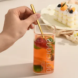 Japanischer edelstahl löffel, langer griff kaffee dessert löffel für küche und bar.