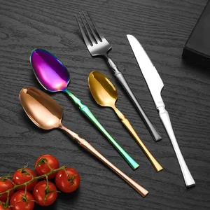 Stainless Steel Western Cutlery Set Slim Waist Knife Fork Spoon Four-Piece Tableware Main Image