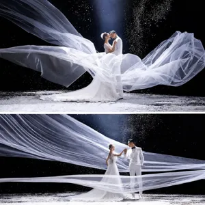 White Ivory Red Tulle Fabric Mesh Veil Material For Wedding Party DIY Long Train Bridal Veil Home Decor Sewing Craft