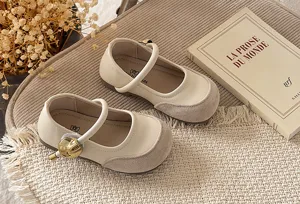 French style toddler girls flats cute princess shoes soft sole baby dress shoes for kids
