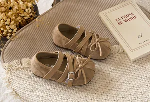 Kleinkinder Mädchen vintage Schleife Mary Jane Schuhe mit bequemer weicher Sohle