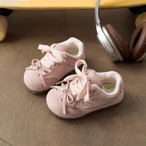 Kinderen roze strik sneakers trendy casual sportschoenen comfortabele zachte zool