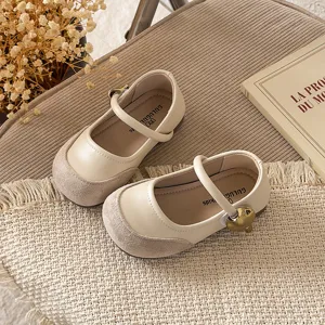 French style girls princess leather shoes, cute Mary Jane shoes for spring autumn outfits.