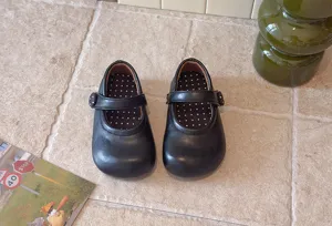 Kinder französische Lederschuhe Kleinkind Prinzessin weiche Sohle Freizeitschuhe Detail
