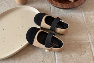 Chaussures plates couleur contraste enfants filles jolies chaussures princesse printemps