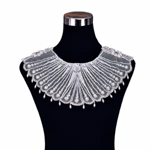 Braut spitze perle falscher kragen schulter schmuck quaste schal hochzeitskleid zubehör