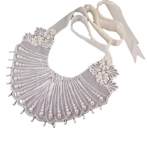 Braut spitze perle strass falscher kragen schulter wrap abnehmbare band yunjian zubehör