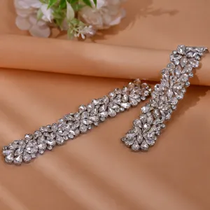 Rhinestone Shoe Clips Detachable Crystal Sequin Shoe Decoration High Heel Accessories Wedding Party Footwear Decor