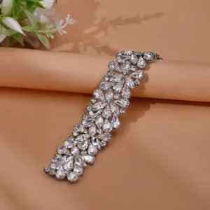 Detailed view of sparkly rhinestone shoe patch crystal decorative accessory for high heels.