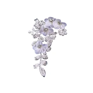 White pearl flower shoe clip bridal shoe accessory hand-sewn decorative patch for heels