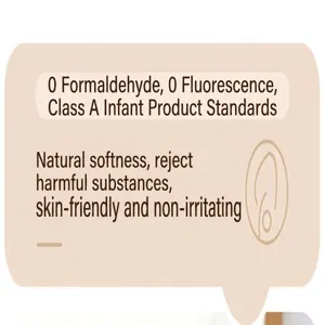 Grafica di dettaglio del cappello da sole per neonati con standard di sicurezza di classe A.