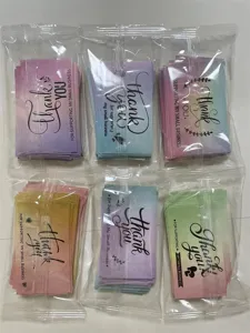 50Pcs Thank You Cards for Small Business Packaging Colorful Gradient Greeting Cards Set