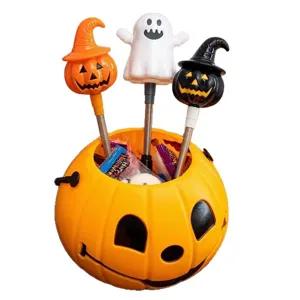 Halloween pumpkin bucket candy container with spring toy set festive party decoration gift