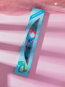 Cute 3D dinosaur cartoon watch with blue strap for kids, perfect student gift and toy.