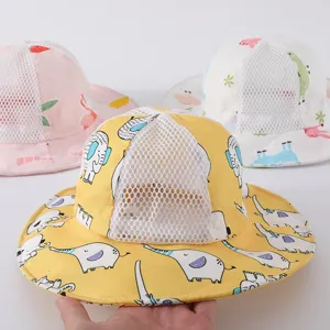 Dettaglio cappello da pescatore per bambini, cappellino sole estivo traspirante.