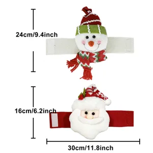 Christmas curtain buckle snowman Santa Claus decorative tieback holiday home decor details