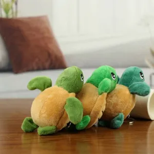 Mignon porte-clés en peluche tortue de mer, jolie petite poupée tortue douce pour sacs.