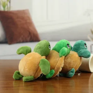 Mignonne peluche de tortue de mer porte-clés pendentif douce jolie poupée en tissu.