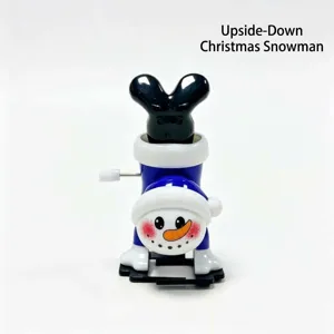 Kopf über Schneemann Aufziehspielzeug Weihnachten lustiges mechanisches Spielzeug für Kinder.