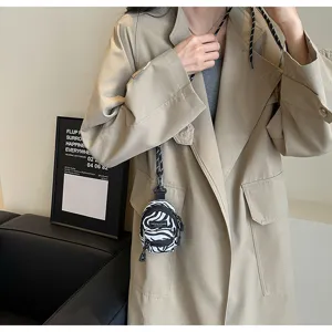 Mini Zebra Muster Umhängetasche Mode Anhänger für Frauen trendy Stil Stoff Schultertasche