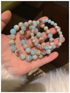Bracelet perles pierre naturelle coloré bijoux mode femmes accessoires pour tous les jours
