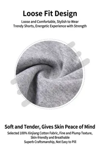 Detailed view of children's grey cotton shorts fabric, soft breathable knit material.