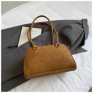 Retro brown shoulder bag underarm bag high quality commuter handbag for women fashion detail