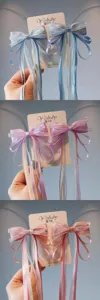 Pinzas de pelo Hanfu para niños lazos de hadas estilo antiguo accesorios pelo