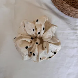 Gran coletero de lunares de estilo perezoso coreano para mujeres, coleta elegante para el pelo.