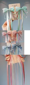 Bonitas horquillas Hanfu con lazos de hadas y cintas largas para niñas y princesas.