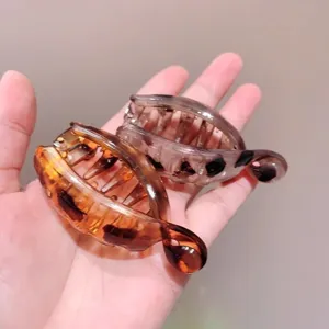 Molla a Banana Stampa Leopardata Molla per Capelli Resina Geometrico Moda Accessori Capelli per Donne Commute Quotidiano
